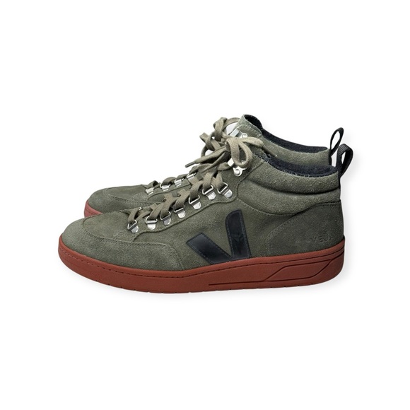 VEJA ★ Roraima High Top Sneaker ★ Olive Suede ★ 43 EU 10 ★ Ecological Fair Trade - Picture 7 of 16